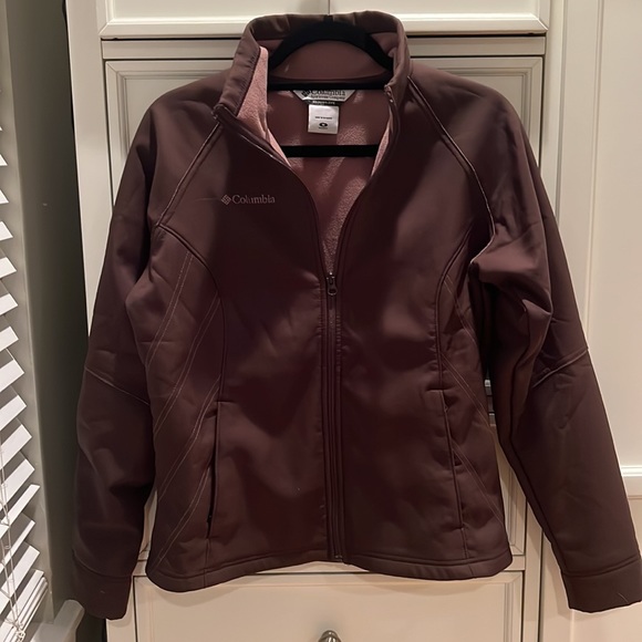 Columbia Womens Brown Jacket w Zipper / Fleece Lined - Picture 1 of 6